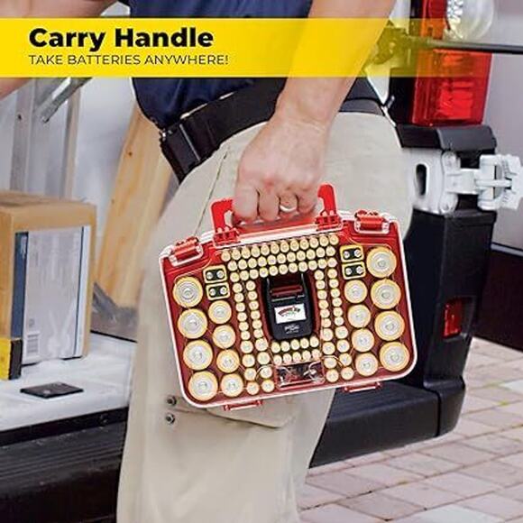 Battery Daddy Battery Caddy Organizer with Storage Case and Tester Holds 150 - Picture 5 of 7